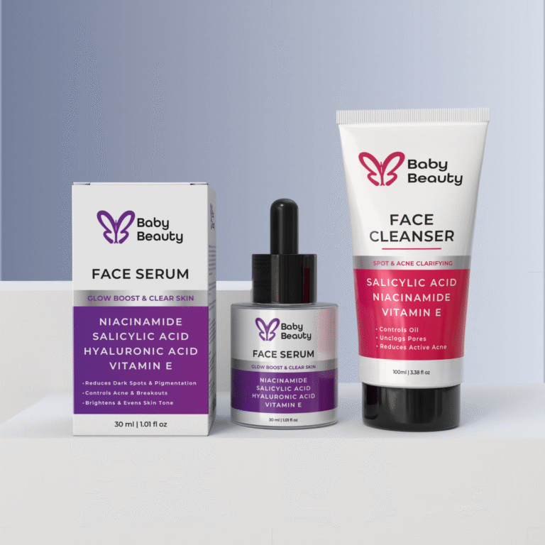 Face Serum + Face Cleanser – Combo | Purify, Repair & Glow