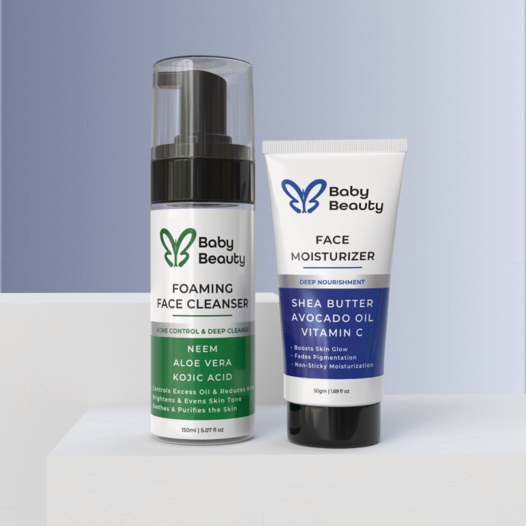 Foaming Face Cleanser + Moisturizer – Combo | Cleanse, Hydrate & Glow